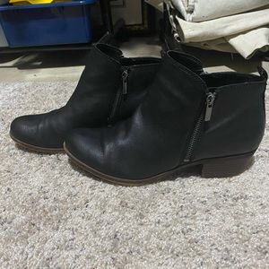 Lucky Brand Black Booties Size 10